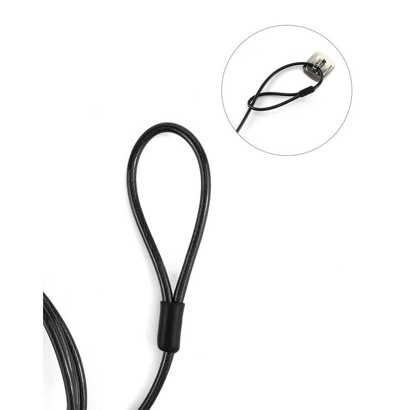 QWORK® Laptop Lock with T-Bar Locking Mechanism 4 Digit Password