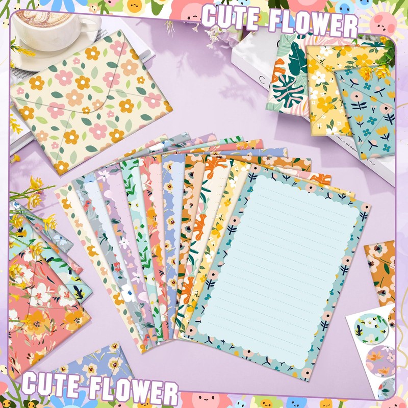 TaoBary 160 Pcs Stationery Paper Set 50 Double Sided Stationery