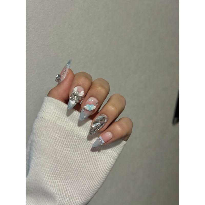Innocent Nail Kitsch Sweet Angel - S-Oval / 청순네일 키치