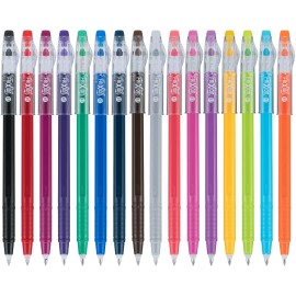 Pilot FriXion ColorSticks 16 Pack Erasable Gel Pens Multicolor for Writing Dr...