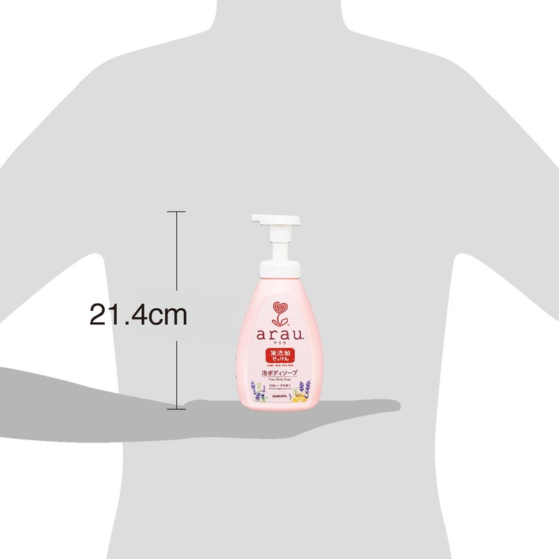 arau. arau foaming body soap, main unit, 18.7 fl oz