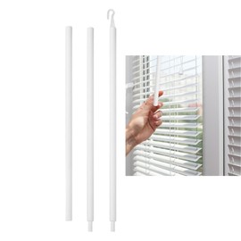 Plastics Wand for Blinds,35 Inches Vertical Blind Rods 1 Pcs Vertical Blind Wand Replacement with Hook, Blinds Opener Window Pull Supplies(35 inch)