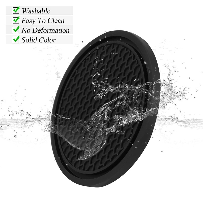 4 Pack Car Coasters, 2.75inch Universal Non-Slip Car Cup Holder