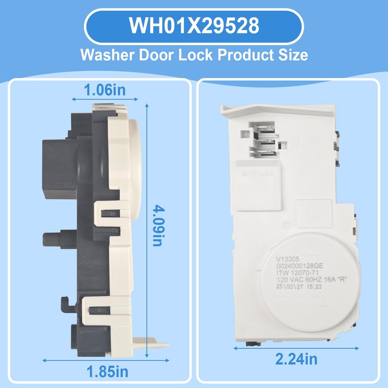 Upgrade WH01X29528 Washer Door Lock Compatible with GE General Electric