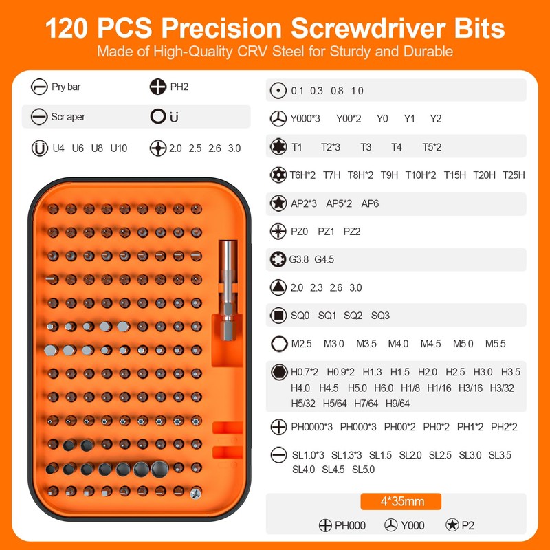 Precision Screwdriver Set, SOONAN 150 in 1 Electronics Tool Kit