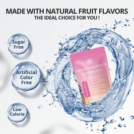 QVQ Women's Probiotic & Prebiotic Slippery Elm Gummies, Pineapple Gummies for Women pH, Gut Health & Immune System, Gluten-Free, Vegan Premium Feminine Balance Gummie, 60 Gummies(2 Pc)