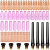 Alffun 68pcs TIG Torch Consumables Accessories KIT for TIG Welding