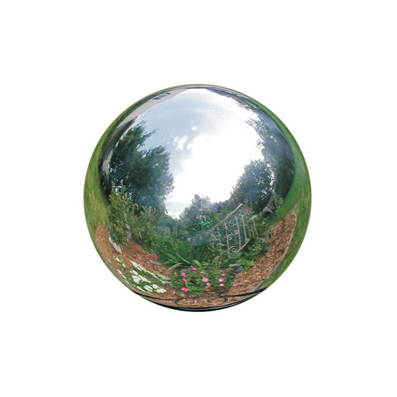Rome 704-S Silver Stainless Steel Gazing Globe, Polished Stainless Steel,