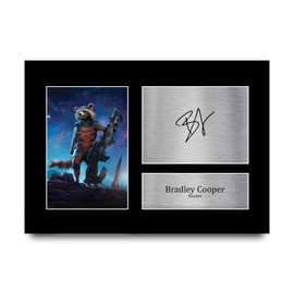 HWC Trading A4 Bradley Cooper Guardians of the Galaxy Rocket Gifts Printed Signed Autograph Picture For Movie Memorabilia Fans