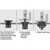 Toilet Seat Fixings Top Fix And Bottem Fix Universal Pack