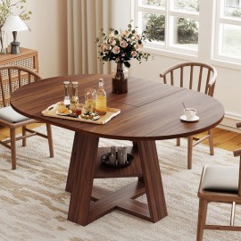 Modern Extendable Oval Dining Table Set Hidden Storage Upholstered Chairs Solid Wood Assembled Dining Room Furniture Workshopsize: Package Size: 123.5cm*67cm*17cm, color: FU02008WA