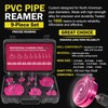 Premium 9-Piece PVC Pipe Reamer Kit, Includes Sizes 1/2", 3/4",