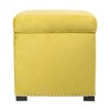 Sole Designs Mid Century Modern Living Room Upholstered Square Storage
