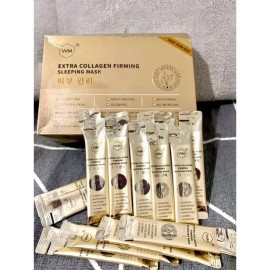 WM EXTRA COLLAGEN FIRMING SLEEPING MASK 1Box(100sch) Penjagaan Kulit Wajah Kulit Bercahaya/Pemutih/Melembapkan/Menghidrat/Mengencangkan kulit/Tiada Merkuri (Diperakui KKM)