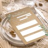 CreativeRobin Wedding game and guest book cards for 50 guests