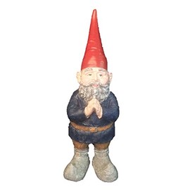 Gnomes of Toad Hollow -"Mordecai The Garden Gnome Praying Hands Figurine 8.5" H