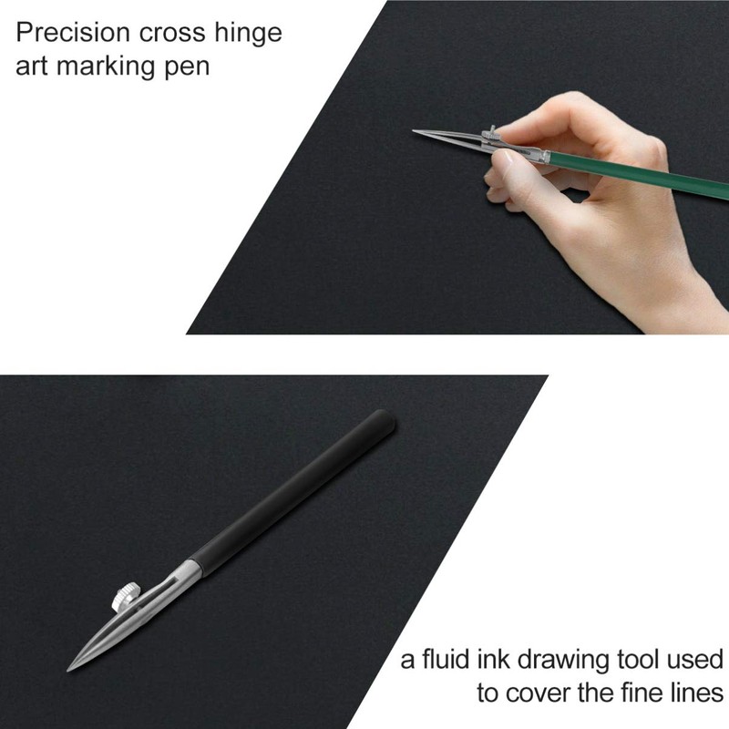 EXCEART 3pcs Adjustable Art Ruling Pen Fine Line Masking Fluid
