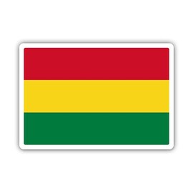 Squiddy Bolivia Flag Bolivian Country Pride - Vinyl Sticker for Car, Laptop, Notebook (5" Wide)