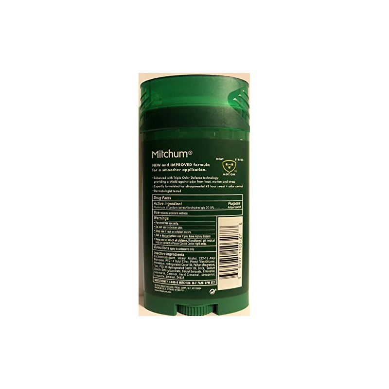 Mitchum Men Advanced Control, Clean Control Invisible Solid 2.7 Ounce