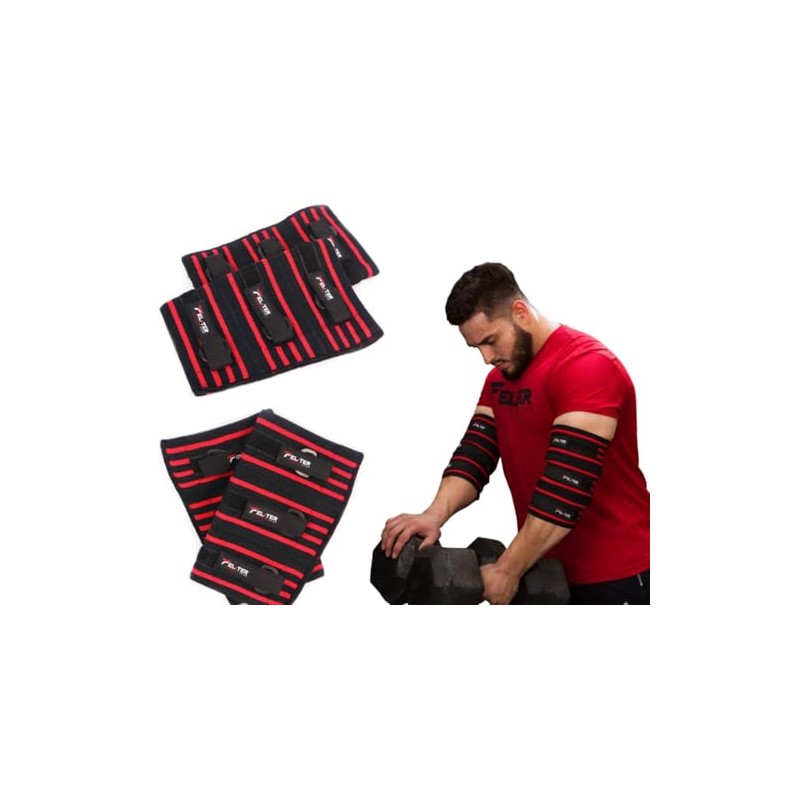 FELTER FITNESS CODERA Triple Cierre Rojo para Gym, Pesas, Crossfit,
