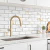 StyloVue 100 Pieces Peel and Stick Backsplash for Kitchen, 3"