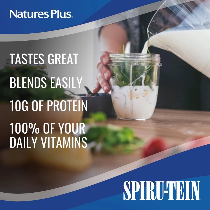 NaturesPlus Spiru Tein Meal Replacement Shake Vanilla For Adults 50