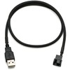 CRJ 5V USB PC Fan Power Adapter Cable - 24-inch