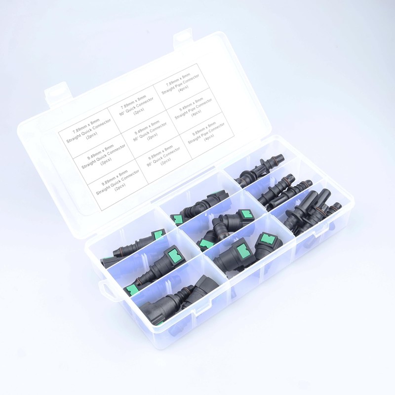 AC PERFORMANCE 24PCS Assorted Fuel Line Quick Connector Kit, SAE