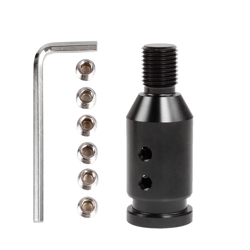 muge racing Universal Gear Shift Knob Adapter,Aluminum Alloy M12x1.25Shift Knob