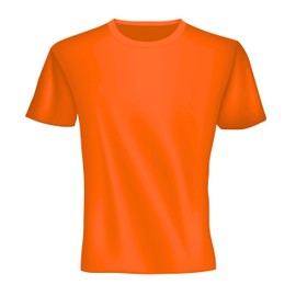 Vizari Mens Athletic T-Shirt | Quick-Dry, Moisture-Wicking Sports Tee | Shirts for Workouts, Outdoor Activities & Casual Wear Neon Orange