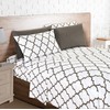Elegant Comfort 6-Piece Moroccan Trellis Print Sheet Set, Super Cozy,