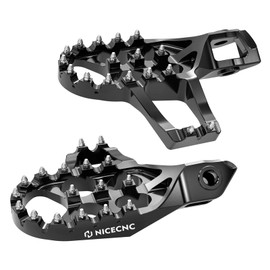 NICECNC Motorcycle Footrests Foot Pegs Compatible with KTM 125-500 XC SX XCF SXF 2023-24 125-500 EXC EXCF XCW 2024,Compatible with Husqvarna 125-450 FC FX TX TC 2023-24 125-501 TE FE 2024,See fitment