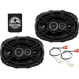 KICKER Speakers 6x9 inch for Toyota Sequoia 2015-2020 Upgrade Kit - Pair of DS Series with Harness, Car Audio Front Door Speaker DSC6930, 43DSC69304