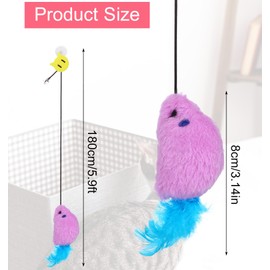 Door Hanging Cat Toys for Indoor Cats,3pcs Interactive Mouse Cat Toy with Squeaky Sound,Self Play Cat Toys Mouse for Indoor Bored Kitten Self Play Chase Exercise, Mental Physical Stimulation