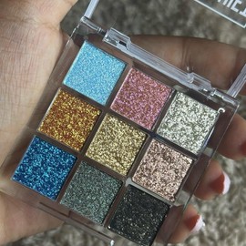 Duochrome Diamond Metallic Mini Eyeshadow Palettes Bundle/Single Makeup Cosmetic Compact - Color: Aurora Shift