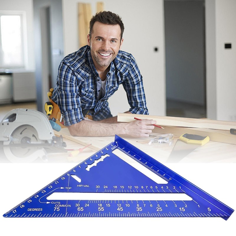 Drafting Triangle - Metric Scale Ruler - Aluminum Alloy Measuring