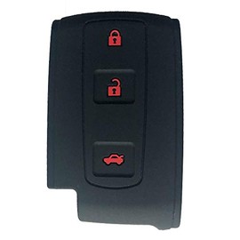 zian Toyota Car 3 Button Smart Key Case, Tanto Custom L375S, Zero Crown, Majesta, Mark X, etc. Specially Designed (Black)