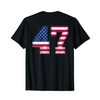 47 Birthday Shirt USA Flag Sports Team Jersey Back Number