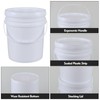 Yesdate 7 Gallon Plastic Bucket with Airtight Lid, Food Grade