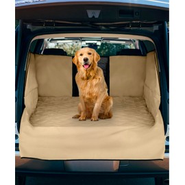 FrontPet SUV Cargo Liner for Dogs - Water-Resistant Pet Trunk Cargo Cover Mat for SUVs and Sedans with Bumper Flap Protector, Trunk Cover, Non-Slip Liner, (35" X 40") Upgraded 2025