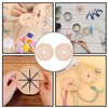 Wjelet Pack of 2 Knotting Star Wooden Bracelet Knitting Disc