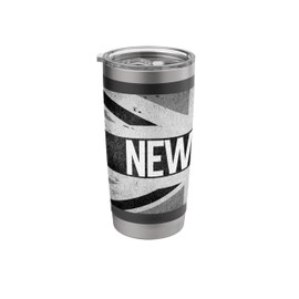 Newcastle | British United Kingdom Black & White Flag UK Stainless Steel Insulated Tumbler