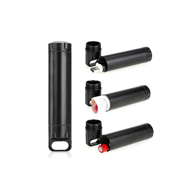 Waterproof Pill Holder, Vogueing Tool, 2 Pack EDC Container Aluminum