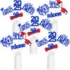 24Pcs Red and Blue 2025 Graduation Centerpiece Sticks, Graduation Party