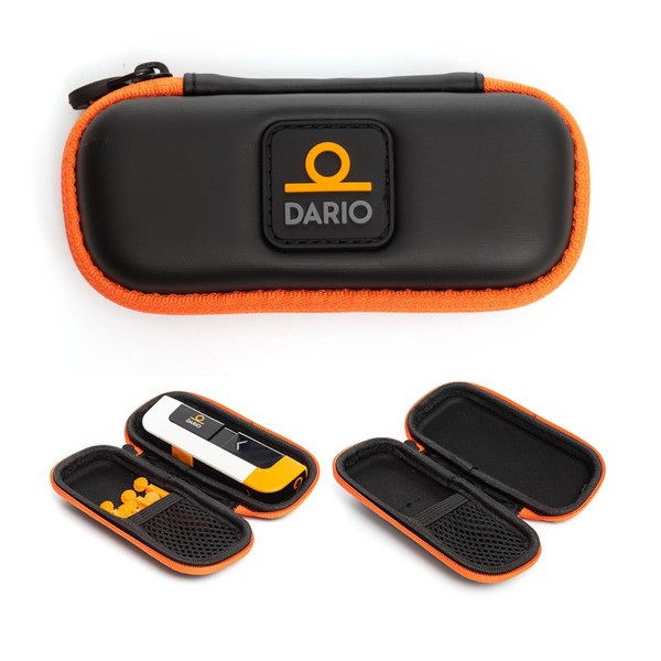 DARIO Diabetes Travel Case Bag – For Glucose Monitor Kit & Other Diabetic Supplies (Small, Black)