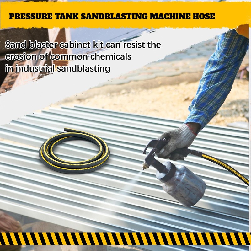 Threlaco Sandblast Hose 1/2" Id, 1" Od, 15 ft Long