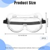 2 Pack Adjustable Shower Goggles, Eyelash and Eyebrow Protector Goggles,