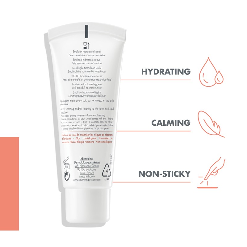 Avène Hydrance Light Hydrating Emulsion 40ml - Moisturiser for Dehydrated