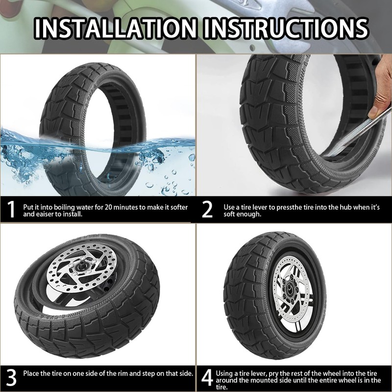 50/75-6.1 Off-road Solid Tire, 8 1/2 x2 Scooter tire, 8.5x2