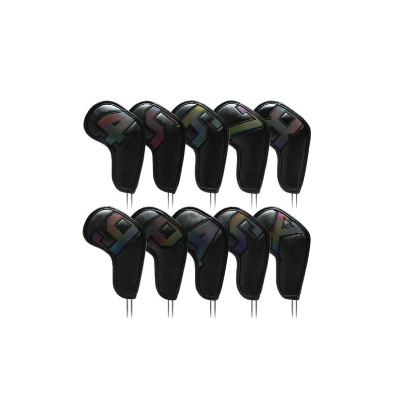10pcs Number Synthetic Leather Golf Iron Covers Head Covers Club